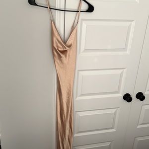 Champagne Satin Dress